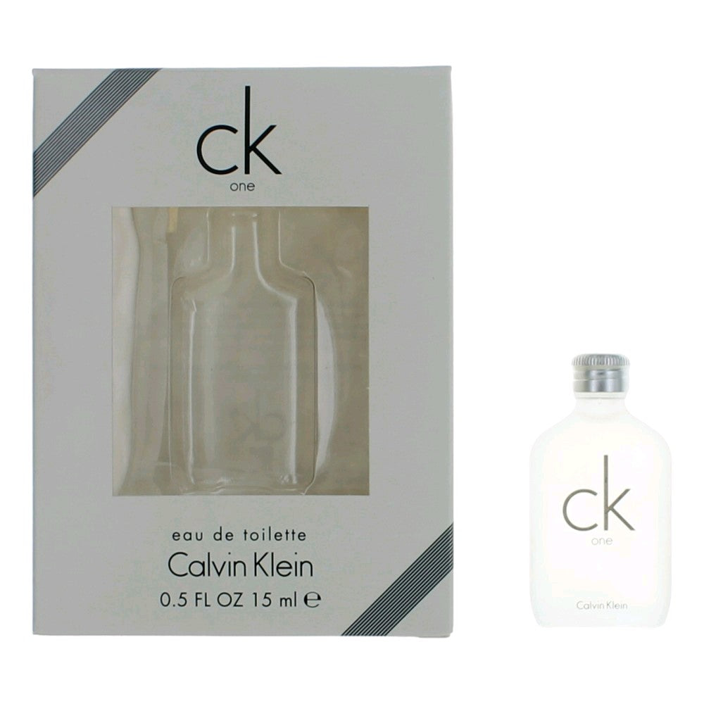 Bottle of CK One by Calvin Klein, 0.5 oz Eau De Toilette Splash for Unisex